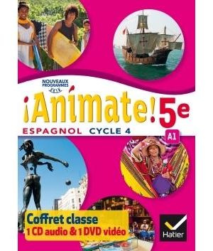 Livre FNAC Animate Espagnol 5e éd. 2016 - Coffret CD Audio DVD