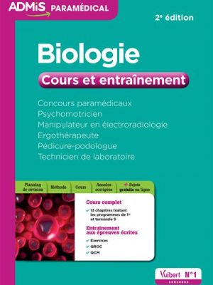 Livre FNAC Concours paramédicaux - Biologie - Cours et entraînement