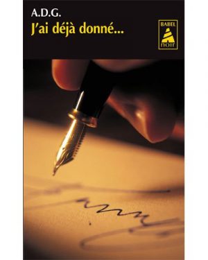 Livre FNAC J'ai déjà donné...