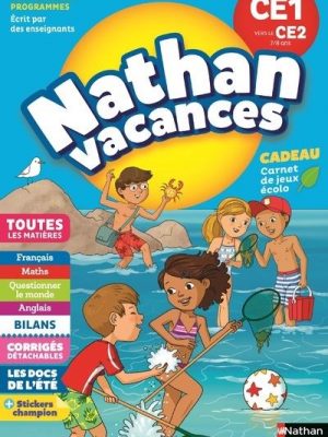 Livre FNAC Nathan Vacances Primaire CE1 vers le CE2 7/8 ans