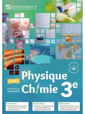 Livre FNAC Physique-chimie 3ème Cycle 4