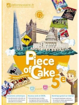 Livre FNAC Piece of cake Anglais 5ème Cycle 4