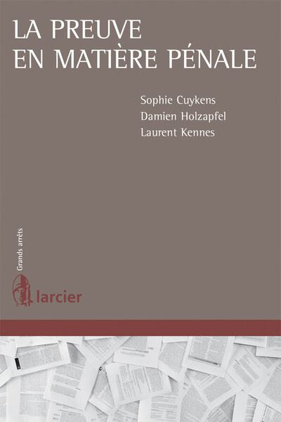 Livre FNAC La preuve en matière pénale