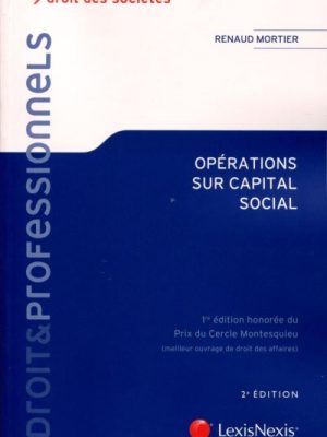 Livre FNAC Opérations sur capital social
