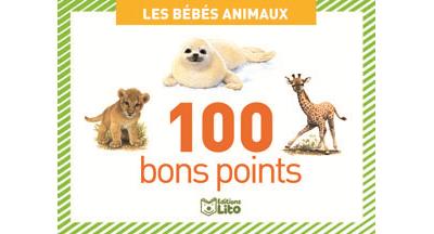 Boîte de 100 bons points : les bébés animaux