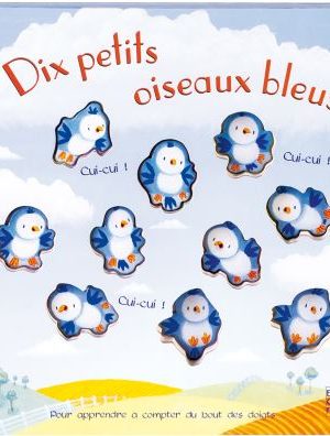 Dix petits oiseaux bleus
