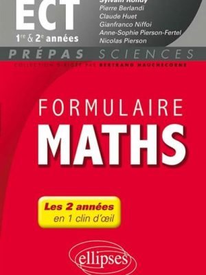 Formulaire Maths ECT 1re et 2e années