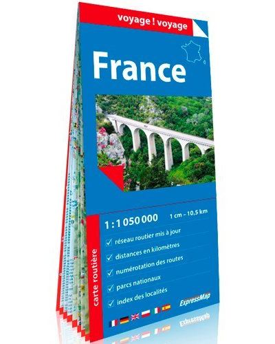 France 1/1M050 (Carte En Papier)