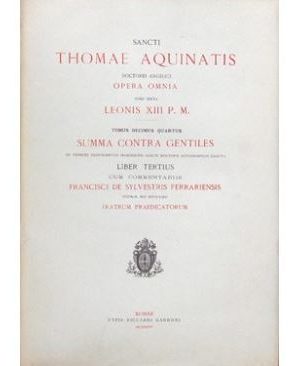 Opera Omnia - tome 14 Summa contra gentiles