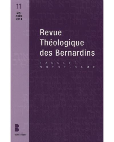 Revue theologique des bernardins n11